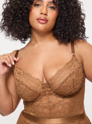 Hold Me Tight Lace Lingerie Body - Nude 03