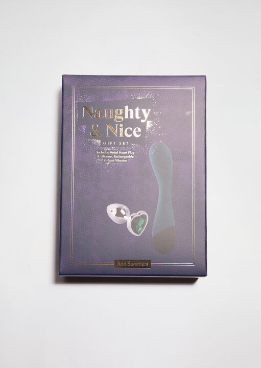 Naughty & Nice 2 Piece Couples Toy Gift Set image number 0.0