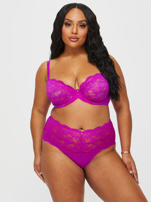 Sexy Lace Planet Fuller Bust Non Pad Plunge