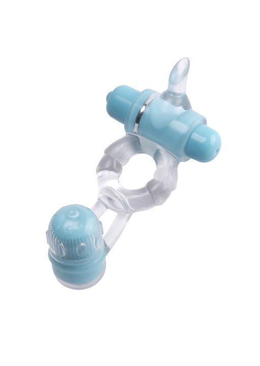 Double Vibrating Super Stretch Couples Cock Ring with Removable Bullet image number 0.0