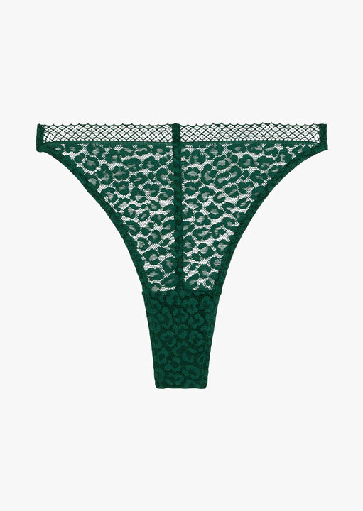 Heritage Lace High Leg Thong image number 4.0