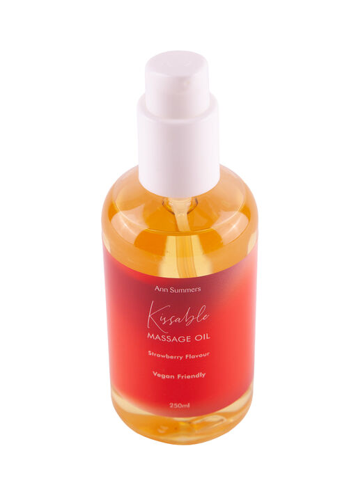 Strawberry Kissable Massage Oil 250ml image number 1.0