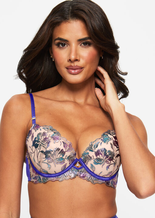 Euphoric Padded Plunge Bra image number 0.0