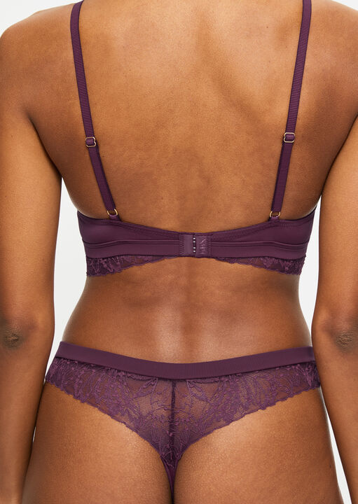Louisa Ribbed Longline Triangle Bra image number 2.0