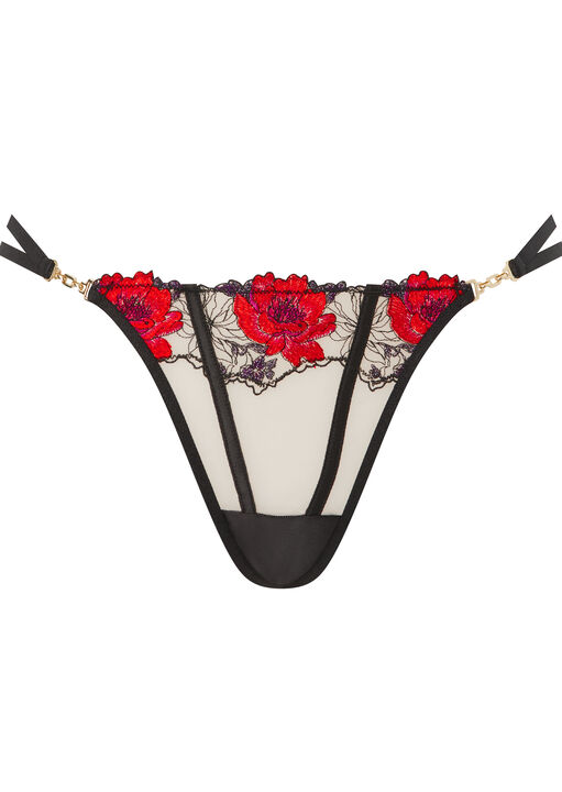 Caged Rose Thong image number 5.0