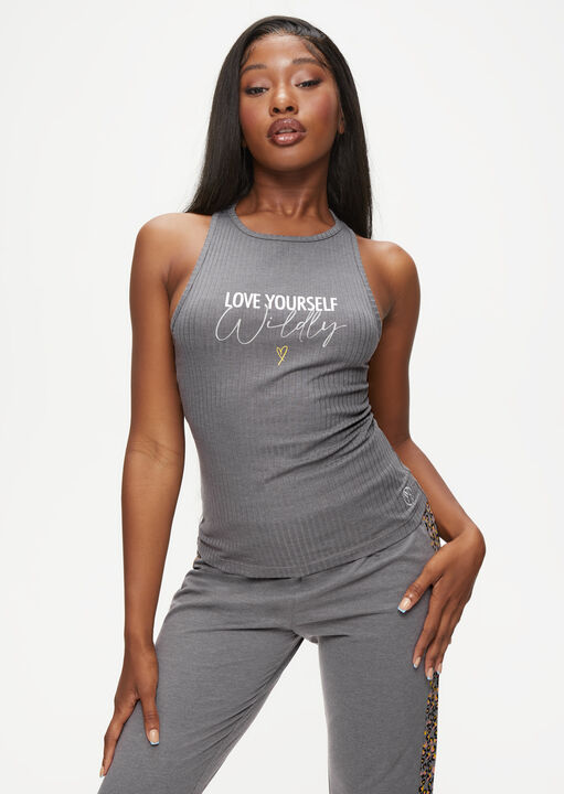 Love Yourself Wildly Ribbed Cami Top image number 0.0