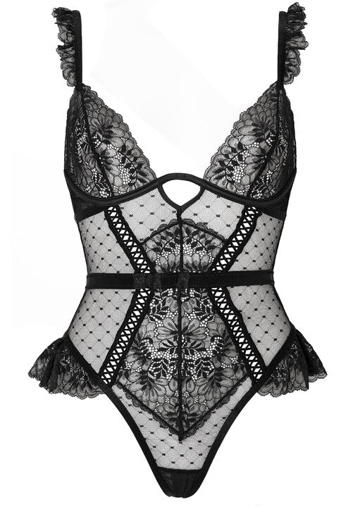 Entice Me Crotchless Teddy image number 5.0