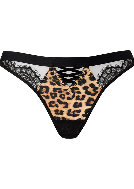 Wild Obsession Animal Print Thong image number 4.0
