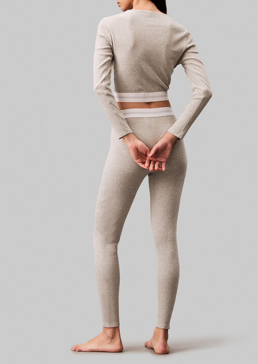 Modern Ribbed Long Sleeve Bralette image number 1.0