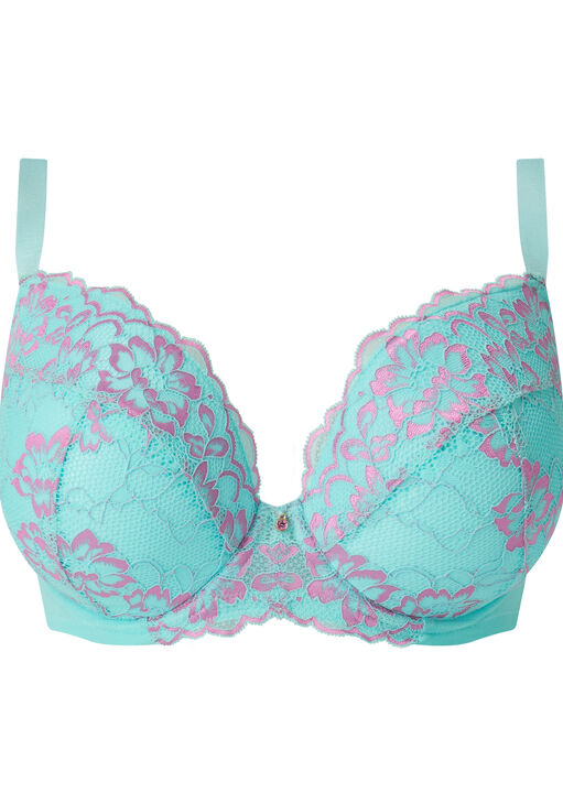 Sexy Lace Padded Plunge Bra image number 9.0