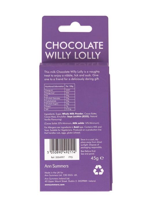 Milk Chocolate Willy Lolly image number 3.0