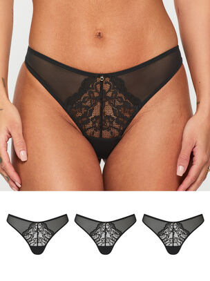 Sexy Lace 3 Pack Thong