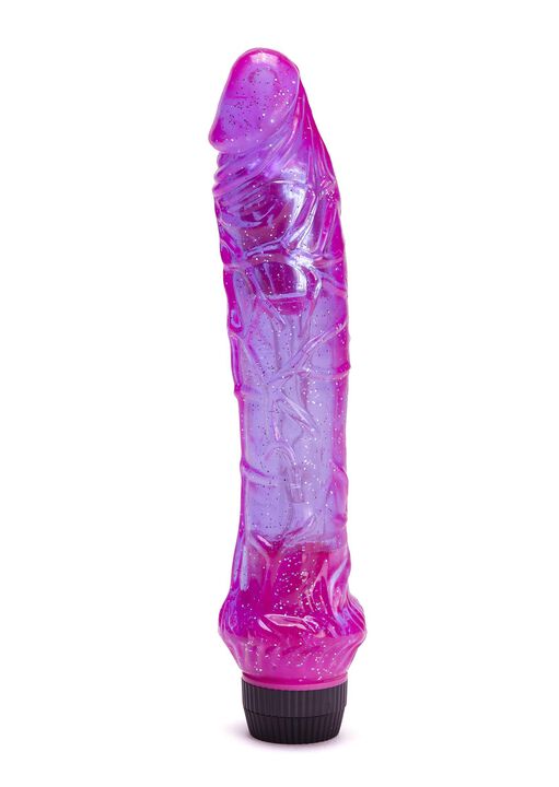 8 Inch Realistic Glitter Jelly G-Spot Vibrator image number 0.0