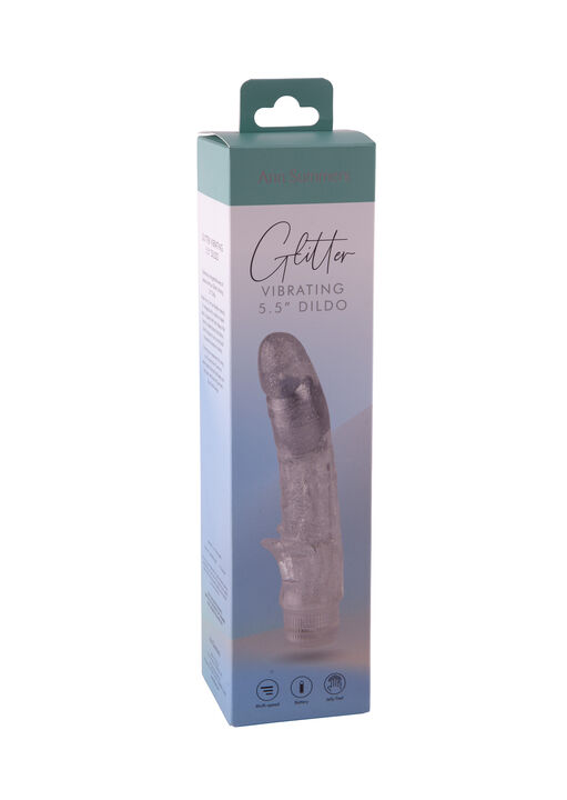 5 Inch Crystal Glitter Waterproof Jelly Vibrator image number 4.0