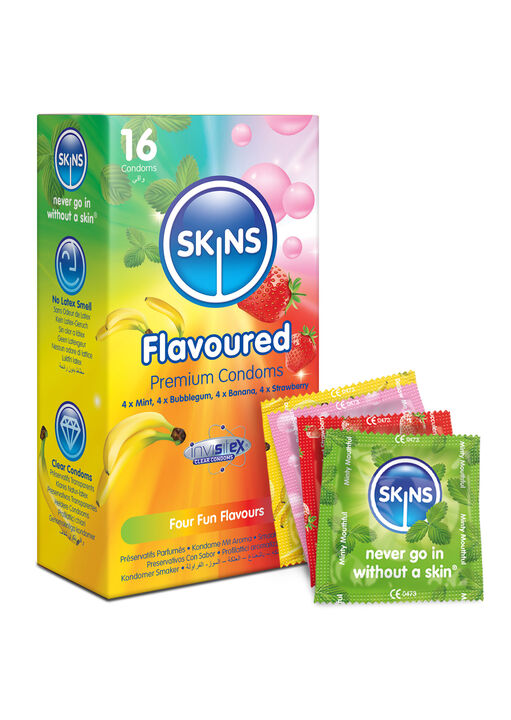 Skins Condoms Flavours 16 Pack image number 0.0