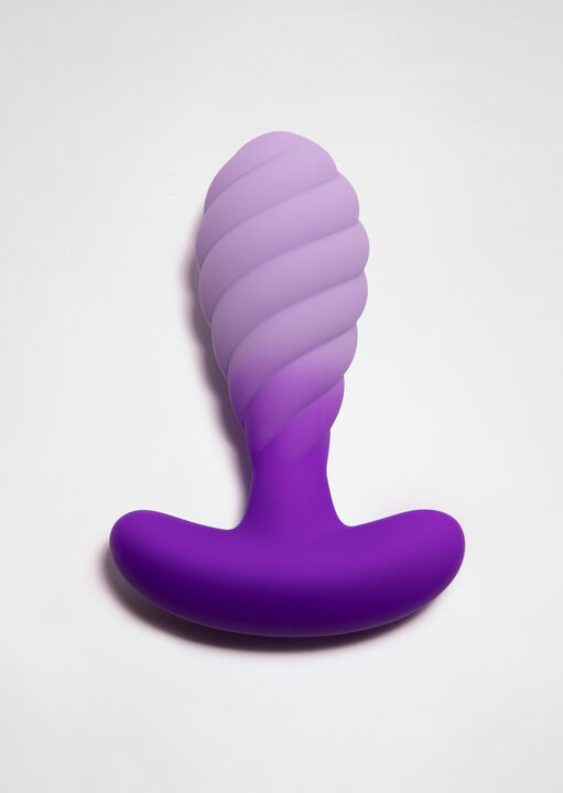 2.5 Inch Twisted Ripple Textured Butt Plug image number 1.0