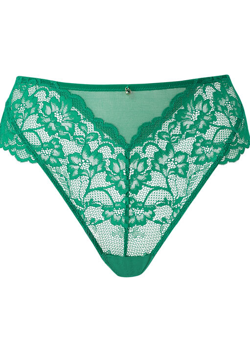 Sexy Lace High Waisted Brazilian Knickers image number 5.0