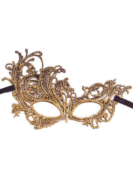 Guipure Lace Reversible Masquerade Eyemask image number 4.0