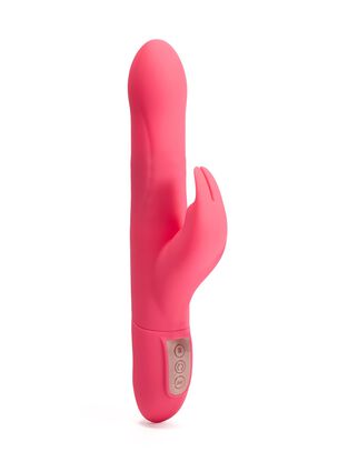 4.5 Inch Slim Rechargeable Silicone Rotating Bead Rabbit Vibrator