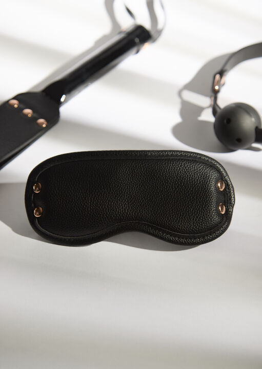 Signature Faux Leather Blindfold image number 0.0