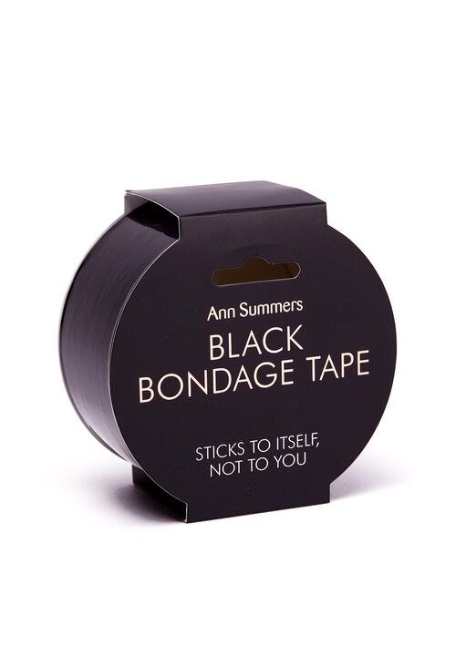 Non-Sticky PVC Bondage Tape - Black image number 2.0