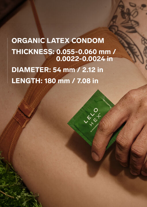 LELO Hex Condoms Organic - 3 Pack image number 3.0