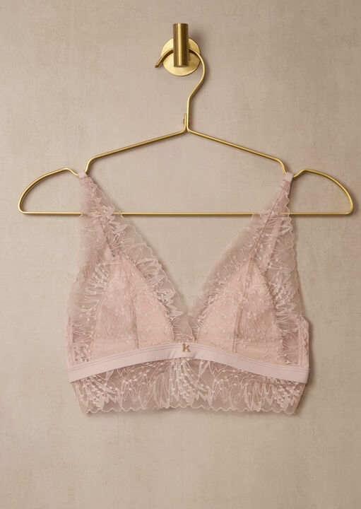 Knickerbox Louisa Lace Ribbed Longline Triangle Bralette image number 5.0