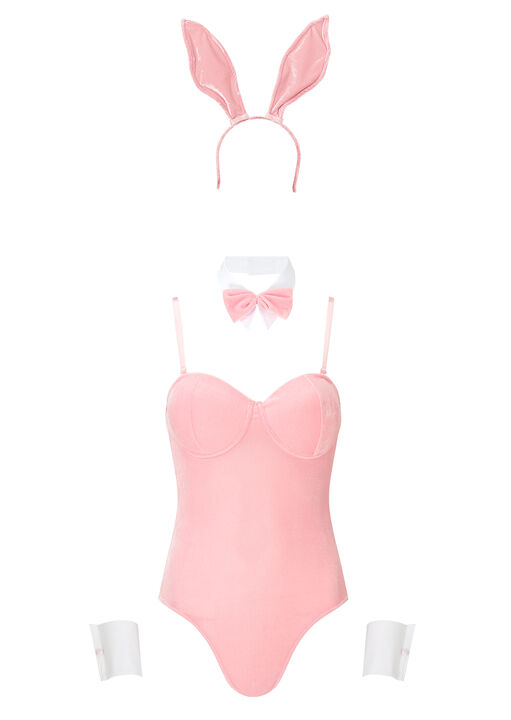 Tuxedo Bunny 4 Piece Costume with Ears image number 6.0