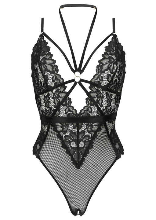 Confession Lace Crotchless Lingerie Body image number 5.0