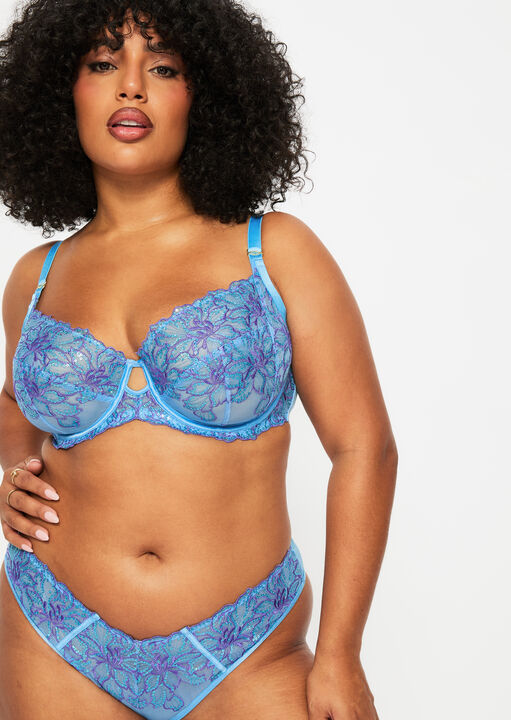 Camille Non Padded Fuller Bust Balcony Bra image number 4.0