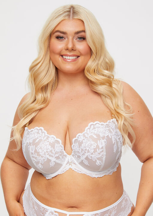 The Icon Fuller Bust Padded Plunge Bra image number 1.0