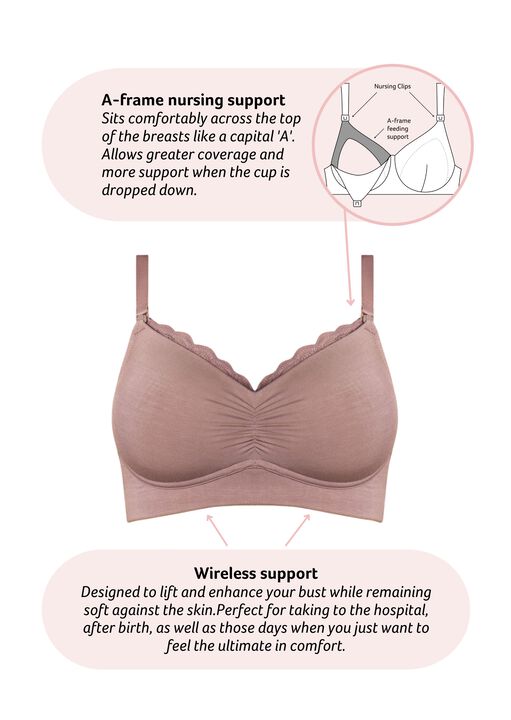 Serenity Bamboo Nursing Bra image number 5.0