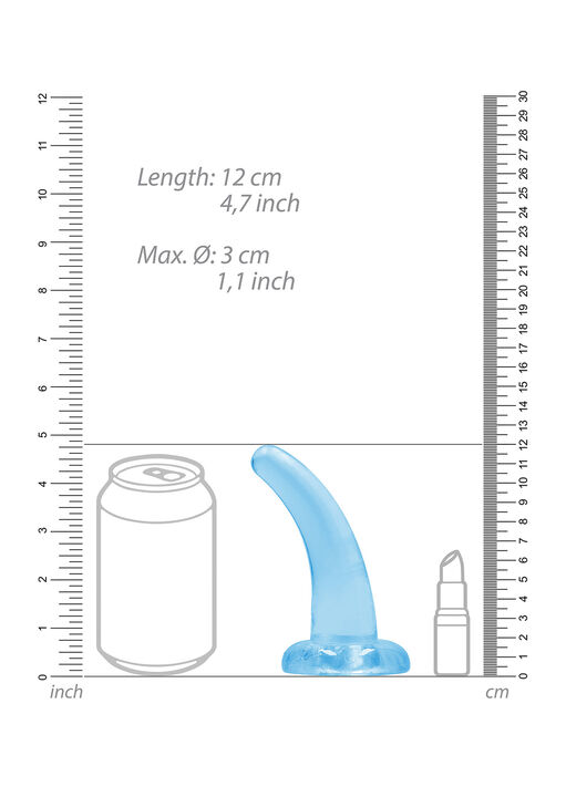 RealRock 5.5" Non Phallic Jelly Dildo image number 3.0