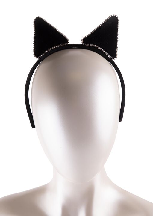 Velour and Diamante Cat Ears image number 2.0