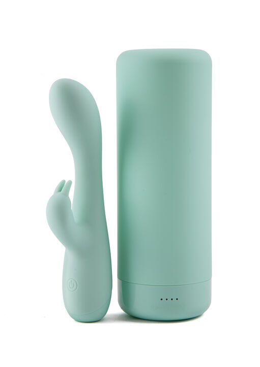 Moregasm+ Pleasure Unplugged Rabbit Vibrator with Charging Case image number 1.0