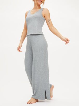 Marie Brushed Cami Top - Grey