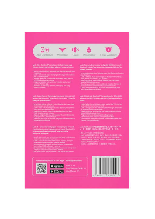 Lovense Lush 4 App Controlled Vibrating Egg image number 6.0