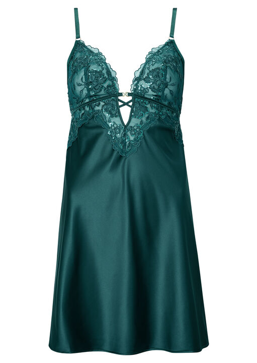 Endless Attraction Satin Chemise Lingerie image number 4.0