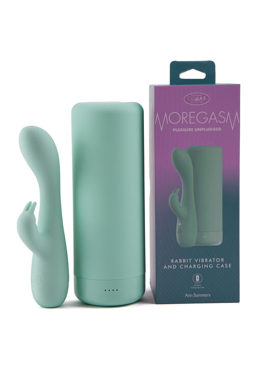 Moregasm+ Pleasure Unplugged Rabbit Vibrator with Charging Case image number 5.0