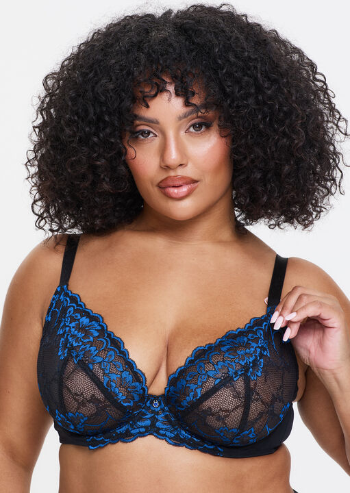 Sexy Lace Fuller Bust Non Padded Plunge Bra image number 0.0