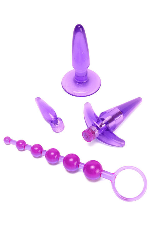 Intro to Anal Pleasure Waterproof 4 Piece Sex Toy Set image number 0.0