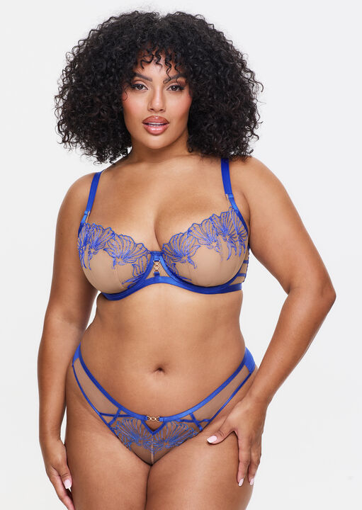 Incensing Non Padded Fuller Bust Balcony Bra image number 4.0