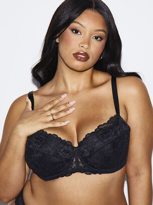 Sexy Lace Padded Balcony Bra