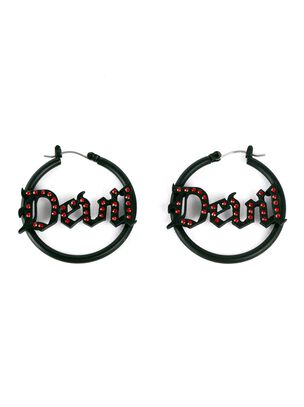 Devil Hoop Earrings