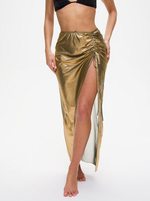 Sparkling Soiree Skirt Gold