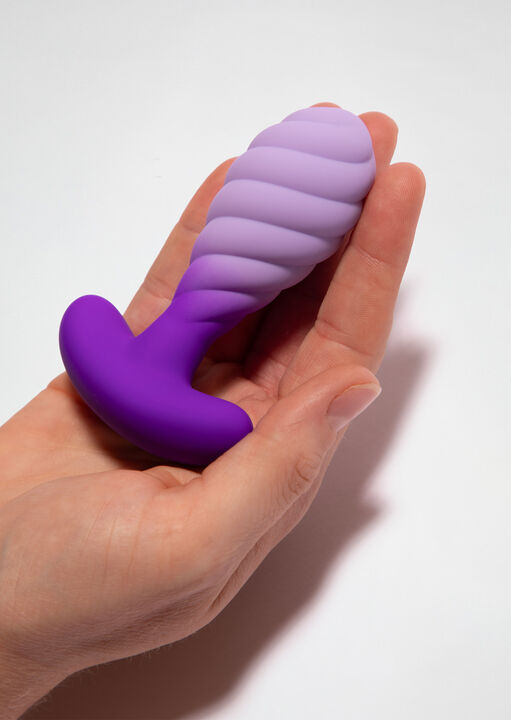 2.5 Inch Twisted Ripple Textured Butt Plug image number 2.0