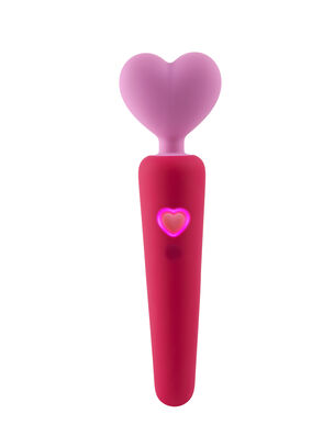 Lovers Heart Silicone Waterproof Vibrating Wand