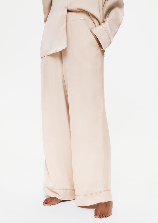 Knickerbox Hattie Satin Revere Pyjama Shirt & Trouser Set image number 4.0