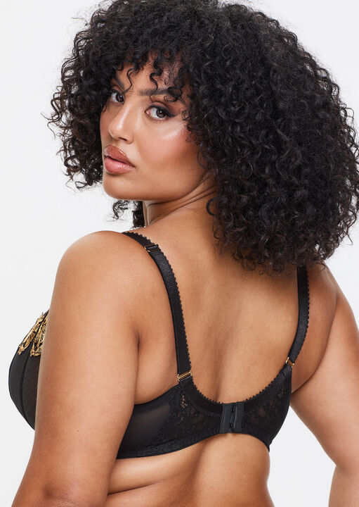 Caged Lily Non Padded Fuller Bust Balcony Bra image number 2.0