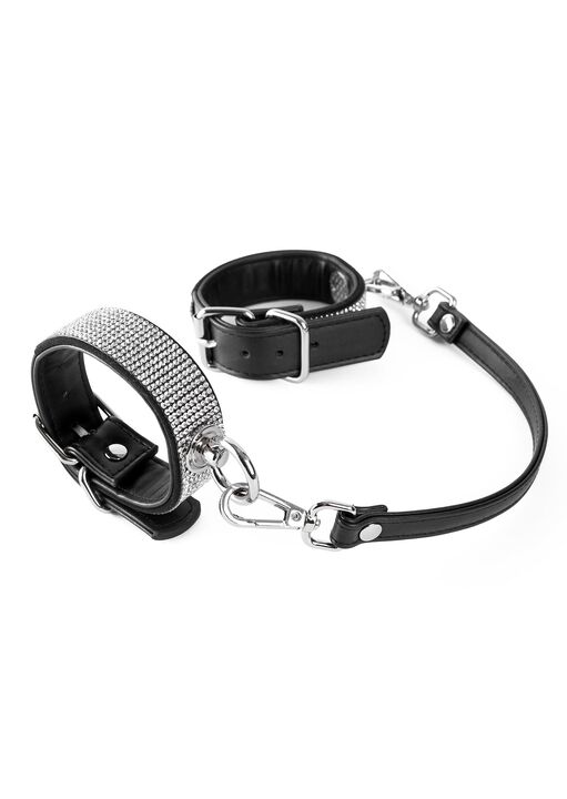 Parlour Silver Diamante Handcuffs image number 1.0